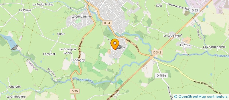 localisation de l'entreprise SCI LES DEUX CYPRES  MORNANT