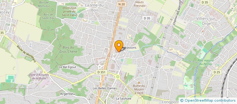 localisation de l'entreprise SCI LES DEUX ECHASSONS  LONGPONT-SUR-ORGE