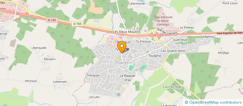 localisation de l'entreprise SCI LES DEUX ETOILES  SAINTE-HELENE