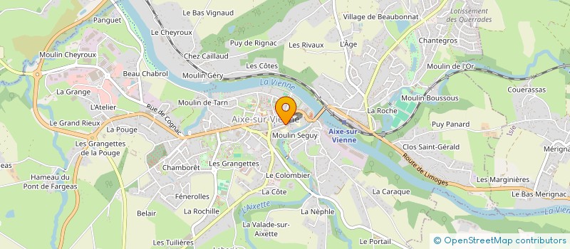 localisation de l'entreprise SCI LES DEUX FIGUIERS à AIXE-SUR-VIENNE