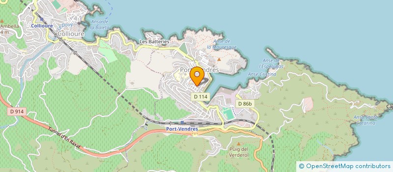 localisation de l'entreprise SCI LES DEUX FLOTS  PORT-VENDRES