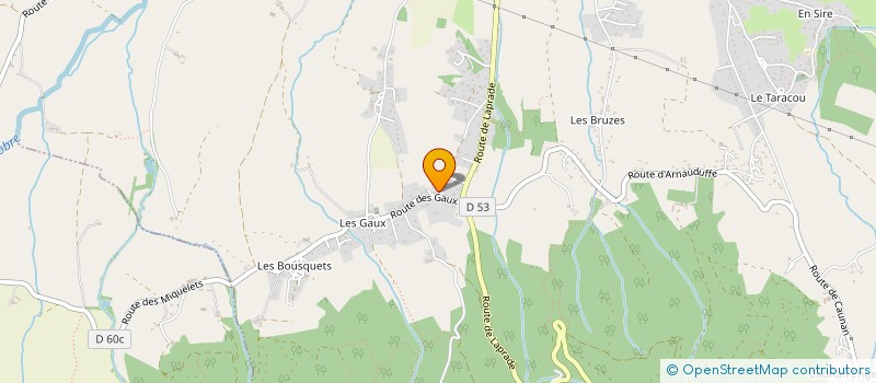 localisation de l'entreprise SCI LES DEUX FRERES  LABRUGUIERE