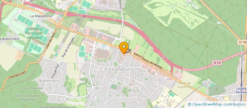 localisation de l'entreprise SCI LES DEUX FRERES  CHAMBOURCY