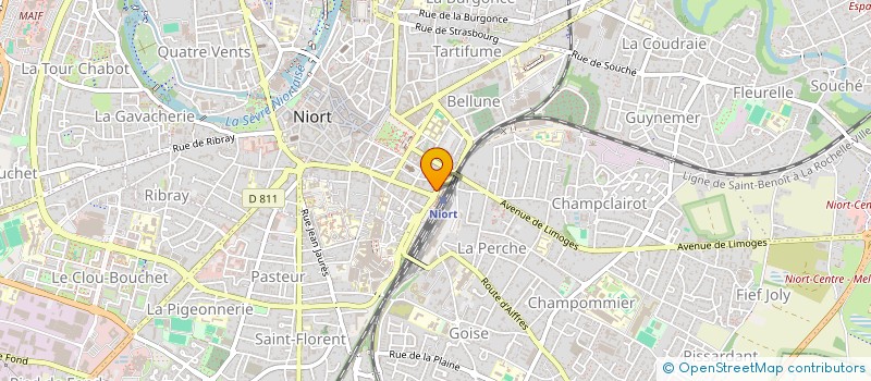 localisation de l'entreprise SCI LES DEUX FRERES  NIORT