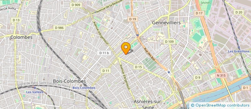 localisation de l'entreprise SCI LES DEUX FRERES A2IB  ASNIERES-SUR-SEINE