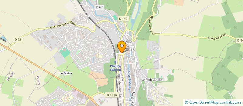 localisation de l'entreprise SCI LES DEUX GARES  PAVILLY