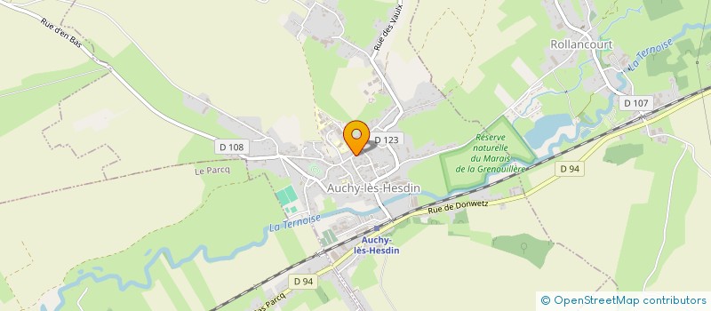 localisation de l'entreprise SCI LES DEUX GOSSES  AUCHY-LES-HESDIN