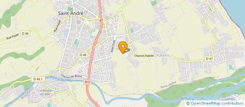 localisation de l'entreprise SCI LES DEUX H 974 à SAINT-ANDRE