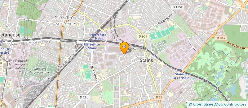 localisation de l'entreprise SCI LES DEUX HCV à STAINS