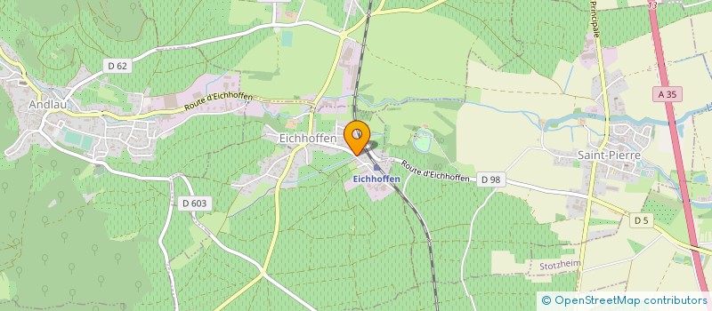 localisation de l'entreprise SCI LES DEUX HETRES  EICHHOFFEN