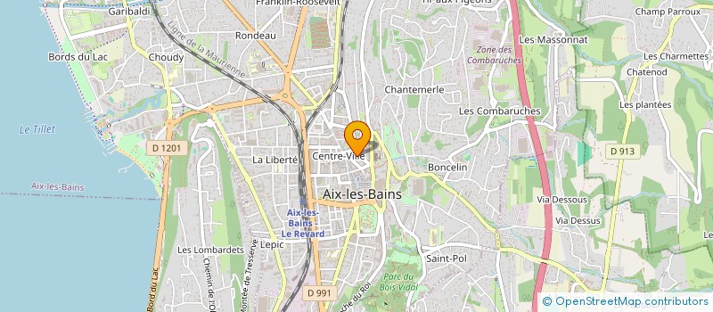 localisation de l'entreprise SCI LES DEUX IFS  AIX-LES-BAINS