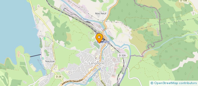 localisation de l'entreprise SCI LES DEUX J  LANGOGNE