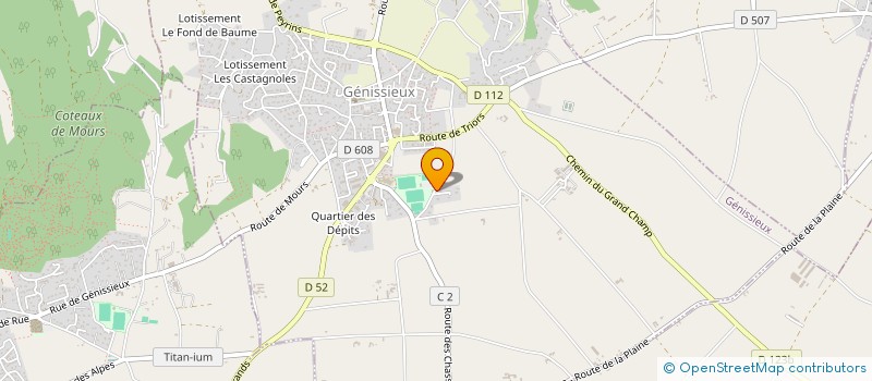 localisation de l'entreprise SCI LES DEUX M  GENISSIEUX