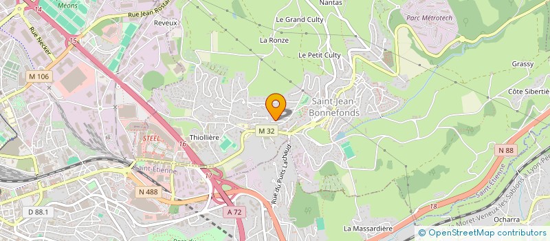 localisation de l'entreprise SCI LES DEUX M  SAINT-JEAN-BONNEFONDS