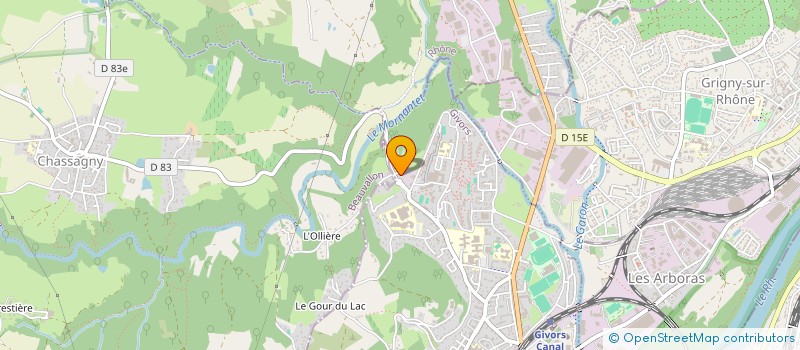 localisation de l'entreprise SCI LES DEUX MAISONS  GIVORS