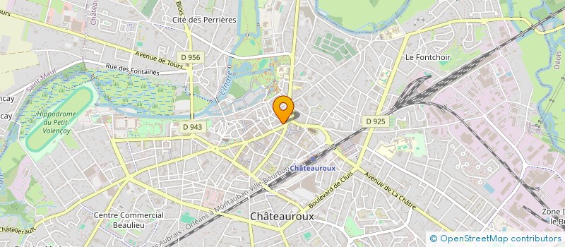 localisation de l'entreprise SCI LES DEUX MARIE à CHATEAUROUX