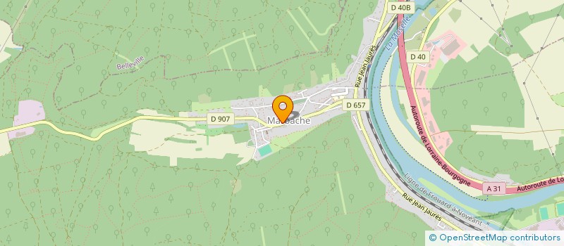 localisation de l'entreprise SCI LES DEUX MARS  BERNECOURT