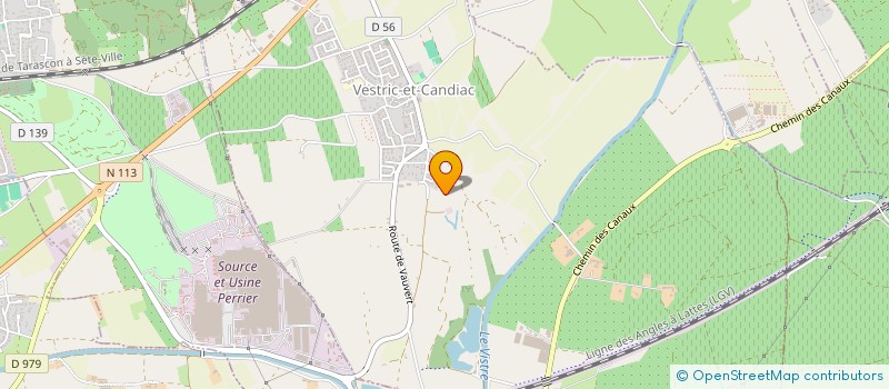 localisation de l'entreprise SCI LES DEUX MOULINS  VESTRIC-ET-CANDIAC