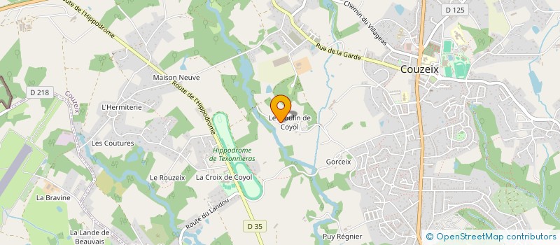 localisation de l'entreprise SCI LES DEUX MOULINS à COUZEIX