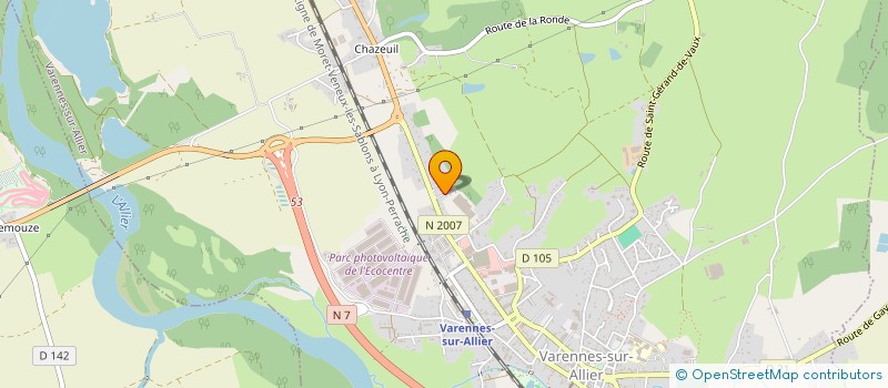 localisation de l'entreprise SCI LES DEUX NAT  VARENNES-SUR-ALLIER