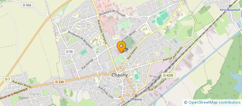 localisation de l'entreprise SCI LES DEUX OURS à CHAUNY