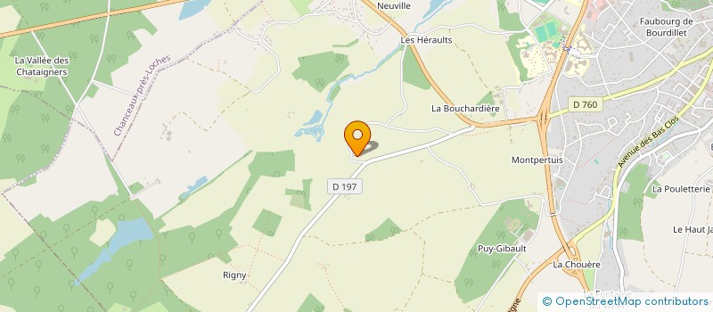 localisation de l'entreprise SCI LES DEUX PALMIERS  LOCHES