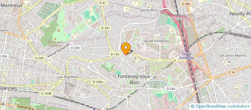 localisation de l'entreprise SCI LES DEUX PHARES à FONTENAY-SOUS-BOIS