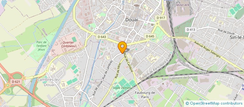 localisation de l'entreprise SCI LES DEUX PIGNONS à DOUAI
