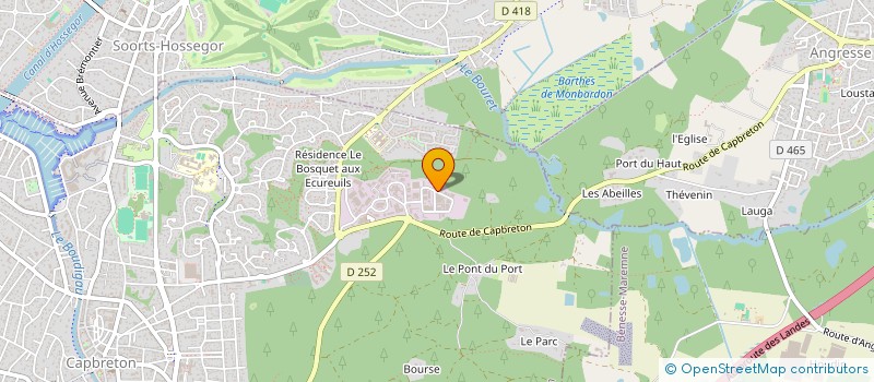 localisation de l'entreprise SCI LES DEUX PINS à CAPBRETON