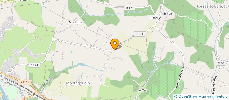 localisation de l'entreprise SCI LES DEUX PINS  MONTAGOUDIN