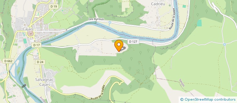 localisation de l'entreprise SCI LES DEUX PLATANES  SALVAGNAC-CAJARC