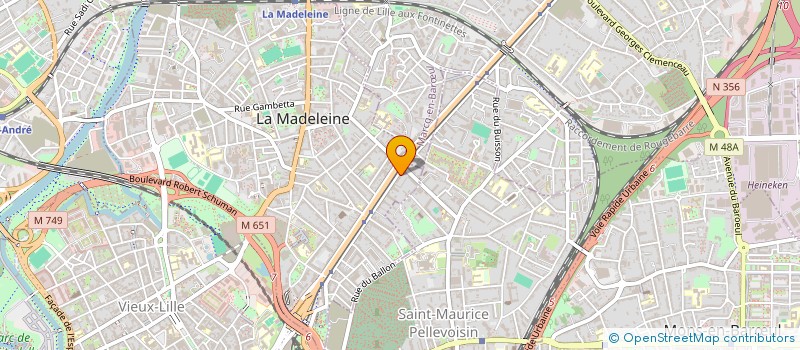 localisation de l'entreprise SCI LES DEUX POMMIERS à LA MADELEINE