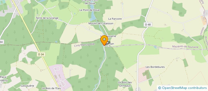 localisation de l'entreprise SCI LES DEUX PORTES  CINQ-MARS-LA-PILE