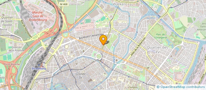 localisation de l'entreprise SCI LES DEUX QUARTIERS  STRASBOURG