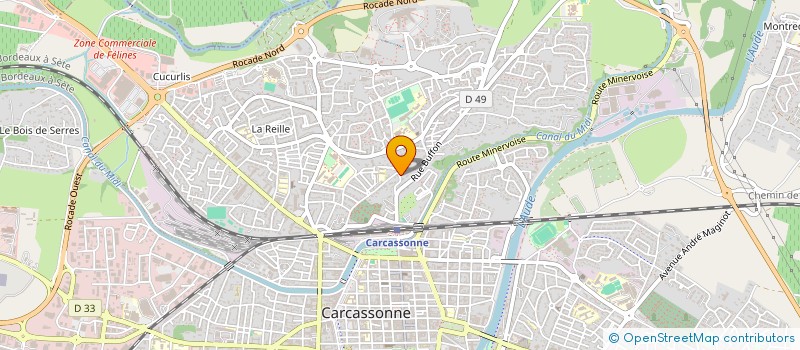localisation de l'entreprise SCI LES DEUX RAPETOUS à CARCASSONNE