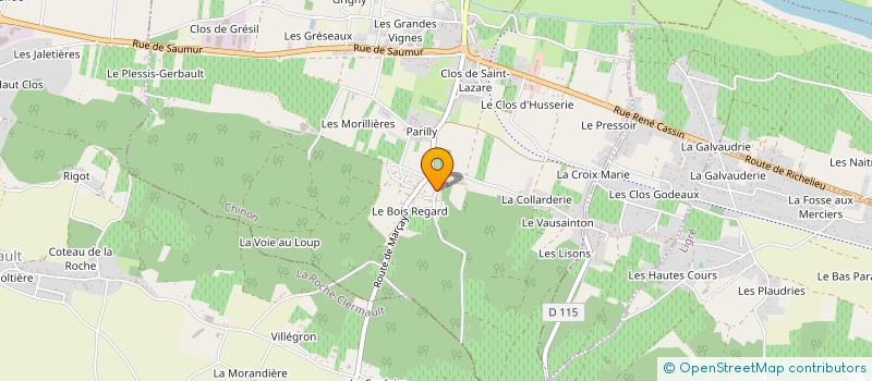 localisation de l'entreprise SCI LES DEUX RIVES  CHINON