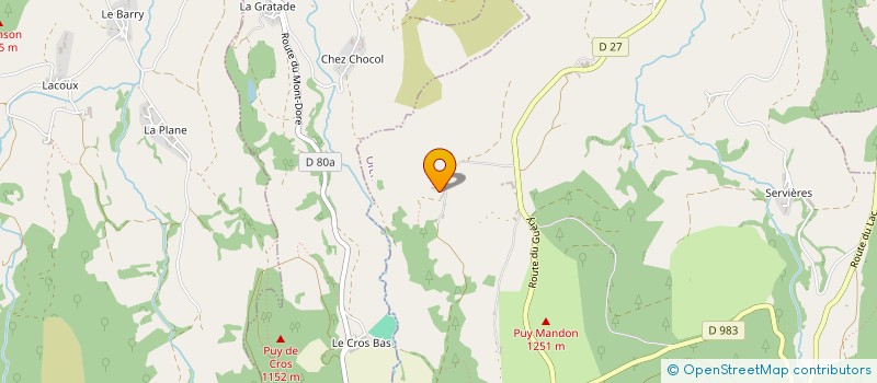 localisation de l'entreprise SCI LES DEUX ROCHES  ORCIVAL