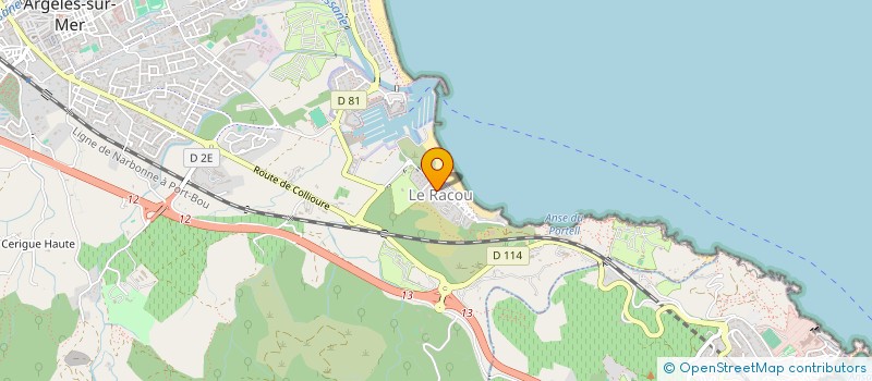 localisation de l'entreprise SCI LES DEUX ROSSIGNOLS  ARGELES SUR MER