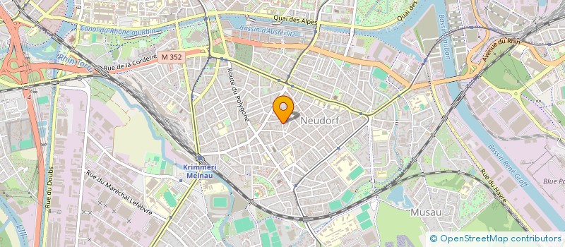 localisation de l'entreprise SCI LES DEUX S  STRASBOURG