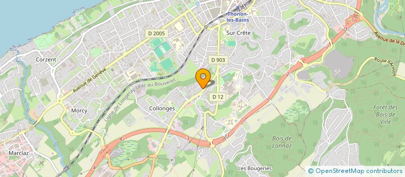 localisation de l'entreprise SCI LES DEUX SAINT JEAN à THONON-LES-BAINS