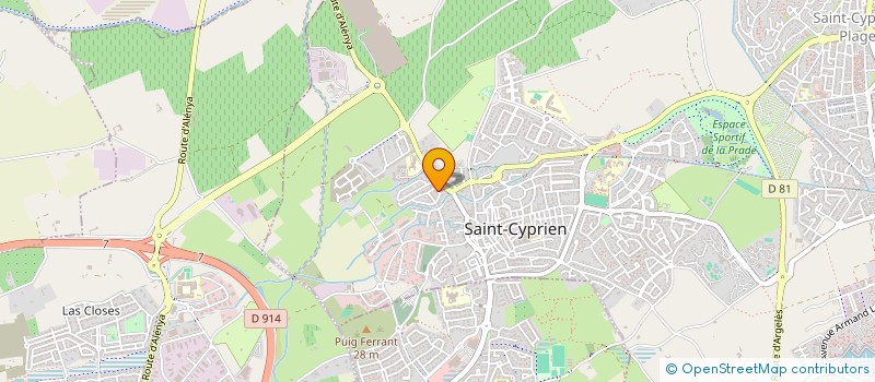 localisation de l'entreprise SCI LES DEUX SOEURS  SAINT-CYPRIEN