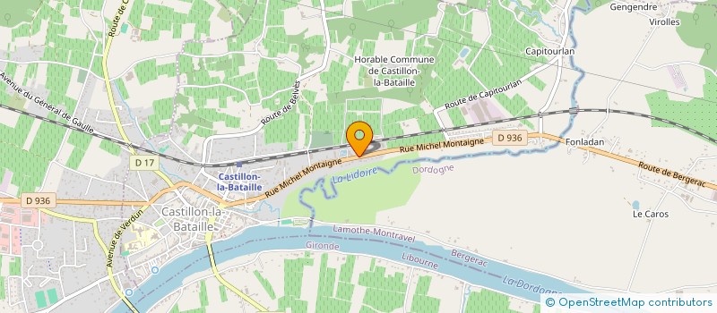 localisation de l'entreprise SCI LES DEUX SOEURS  CASTILLON-LA-BATAILLE