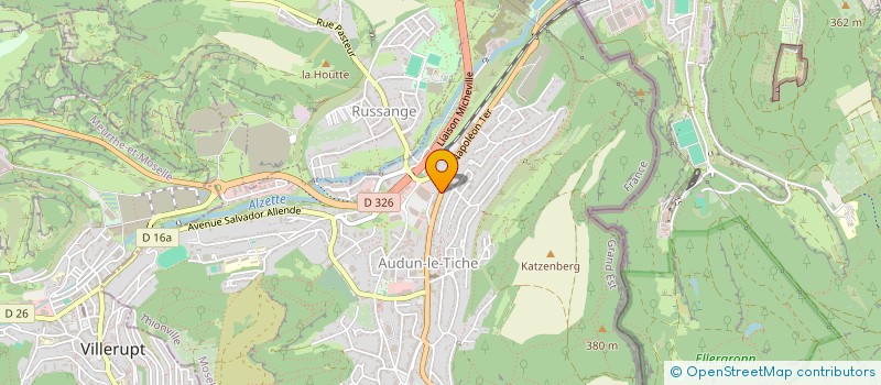 localisation de l'entreprise SCI LES DEUX TRESORS  AUDUN-LE-TICHE