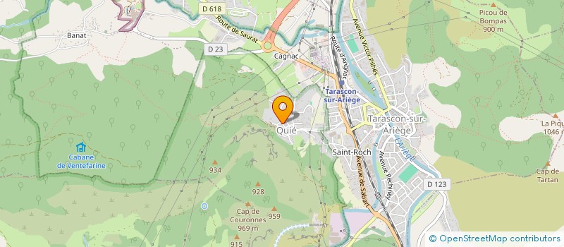 localisation de l'entreprise SCI LES DEUX VALLEES à TARASCON-SUR-ARIEGE