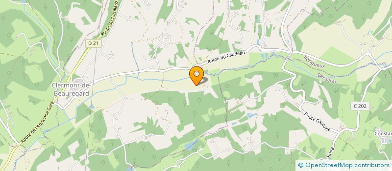 localisation de l'entreprise SCI LES DEUX VERSANTS  CLERMONT DE BEAUREGARD