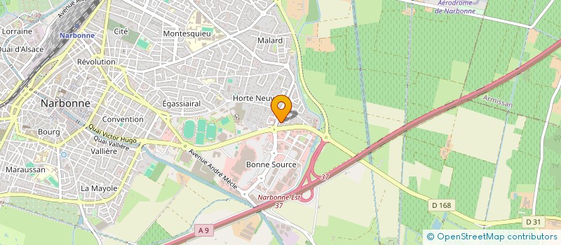 localisation de l'entreprise SCI LES DEUX VILLES à NARBONNE