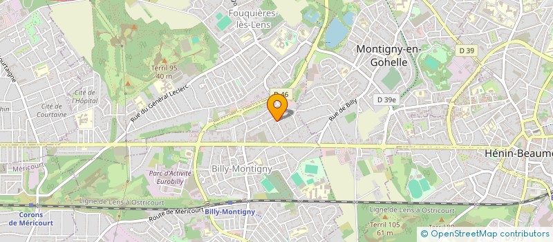 localisation de l'entreprise SCI LES DEUX VILLES à BILLY-MONTIGNY