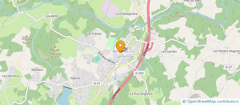 localisation de l'entreprise SCI LES DOCKS  BESSINES-SUR-GARTEMPE