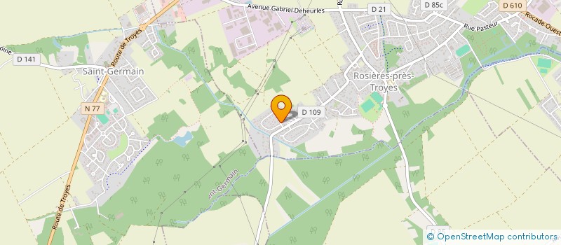 localisation de l'entreprise SCI LES DOLHANES  ROSIERES-PRES-TROYES