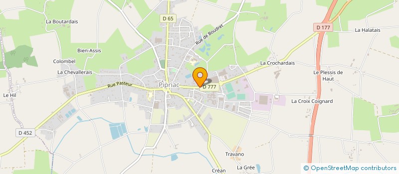 localisation de l'entreprise SCI LES DOLMENS  PIPRIAC